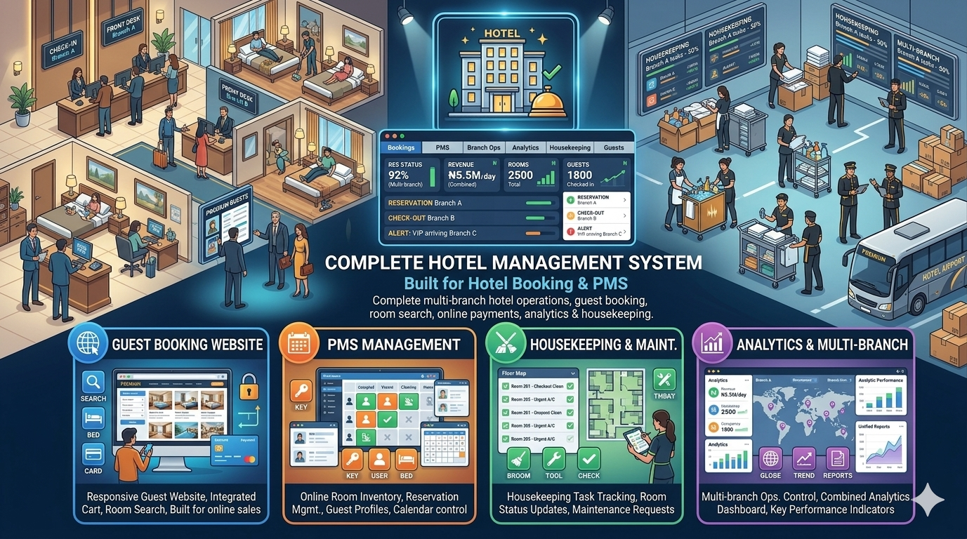 Hotel Booking & Management System